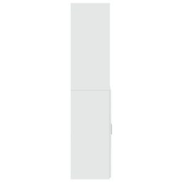 Berkfield Highboard White 80X42.5X185 Cm Engineered Wood - thumbnail 5