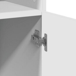 Berkfield Highboard White 80X42.5X185 Cm Engineered Wood - thumbnail 7