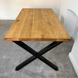 TRL Handmade Furniture Premium Solid Oak Dining Table - Natural - thumbnail 4