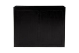 Buttercup Farm Sarter Four Drawer Chest - Mango Wood - L43 X W98 X H77 Cm - Black/gold - thumbnail 6