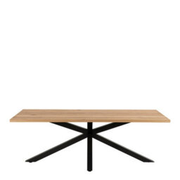 Furniture To Go Heaven Dining Table In Wild Oak Veneer (L) 220Cm Seats Up To 6 - thumbnail 2