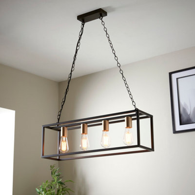 Harbour Studio York 4 Lamp Pendant Ceiling Light - image 1
