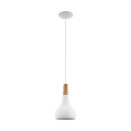 Eglo Sabinar Metal And Wood Single Pendant Light 901177 - thumbnail 2