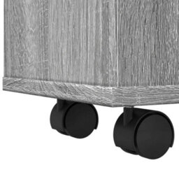 Walplus Narrow Bathroom Cabinet With Wheels Grey Sonoma Engineered Wood - thumbnail 8