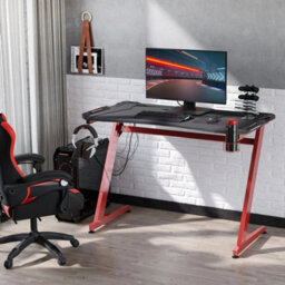 Gaming Desk With Gamepad Holder Cup Holder Headphone Hook 122Cm - thumbnail 3