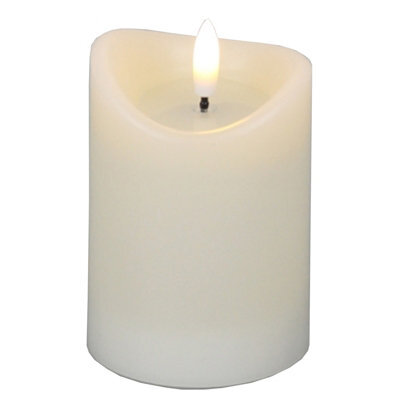 Luxe Collection Natural Glow 2.75X4 Cream Melted Led Candle - image 1