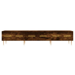 Berkfield Tv Cabinet Smoked Oak 150X36X30 Cm Engineered Wood - thumbnail 5