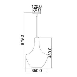 Luminosa Lighting Elstead Everly 1 Light Medium Dome Ceiling Pendant Light Bronze, E27 - thumbnail 2