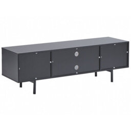 Wyld And Coco Novahome 60-Inch Industrial Tv Stand Light Brown And Black With 2 Doors - thumbnail 6