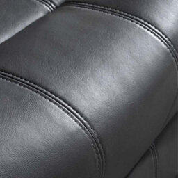 Furniture Instore Valencia Grey Leather Aire Manual Recliner 3+2 Seater Sofa Set - thumbnail 4