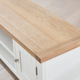 The Furniture Market Cheshire White Painted Medium Widescreen Tv Unit Up To 60 Tv Size - thumbnail 7