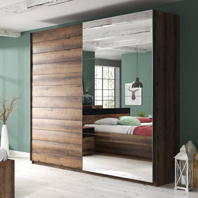 Arte Beta Sliding Door Mirrored Wardrobe W2210mm H2100mm D600mm - Elegant Storage Solution - image 1