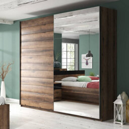 Arte Beta Sliding Door Mirrored Wardrobe W2210mm H2100mm D600mm - Elegant Storage Solution - thumbnail 1