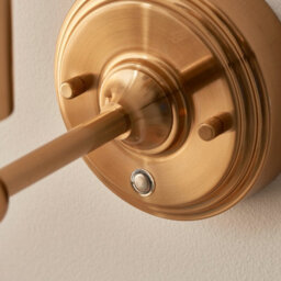 Loops Stylish Rechargeable Led Wall Light With Touch Dimming And Aged Brass Finish - thumbnail 6