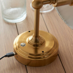 Loops Stylish Rechargeable Led Wall Light With Touch Dimming And Aged Brass Finish - thumbnail 9