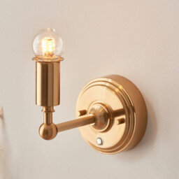 Loops Stylish Rechargeable Led Wall Light With Touch Dimming And Aged Brass Finish - thumbnail 2