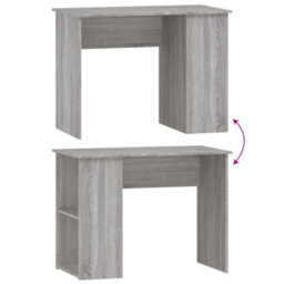 Berkfield Desk Grey Sonoma 100X55X75 Cm Engineered Wood - thumbnail 6