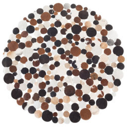 Beliani Rug Sorgun Golden Brown 140 Cm Leather - thumbnail 4