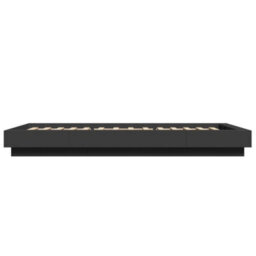 Berkfield Bed Frame Without Mattress Black 90X200 Cm - thumbnail 5