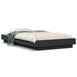 Berkfield Bed Frame Without Mattress Black 90X200 Cm - thumbnail 2