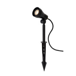 Lucide Spike Modern Spike Garden Spotlight Outdoor - Led Dim. - Gu10 - 1X5W 3000K - Ip54 - Black - thumbnail 1