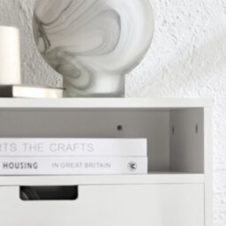 Sobuy Nkd03-W, Floating Nightstand Wall-Mounted Bedside Table Cabinet Wall Shelf,white,w45Xd25Xh22 - thumbnail 8