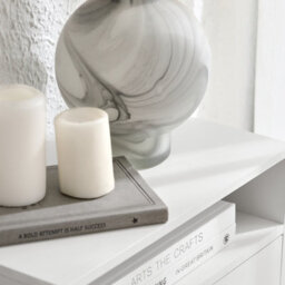 Sobuy Nkd03-W, Floating Nightstand Wall-Mounted Bedside Table Cabinet Wall Shelf,white,w45Xd25Xh22 - thumbnail 6