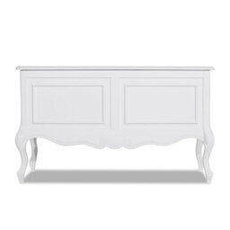 Statement Furniture Juliette Wooden Carved Blanket Box - White - thumbnail 4