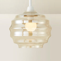 Valuelights Patty Champagne Bubble Glass Easy Fit Ceiling Lamp Shade And Bulb (D)22Cm - thumbnail 3