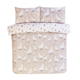 Rapport Home Jemima Duck Microfibre Duvet Cover Set With Pillowcase - thumbnail 3