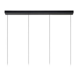 Lucide Lorenz Modern Bar Pendant Light - Led Dim. - 4X4W 3000K - Black - thumbnail 5