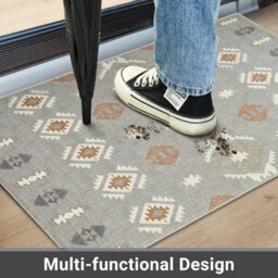 Ameha Small Rug For Indoor Bedroom Tribal Pattern Printed Area Rugs Premium Quality Soft Touch Floor Mats (40X60Cm, Nova) - thumbnail 3