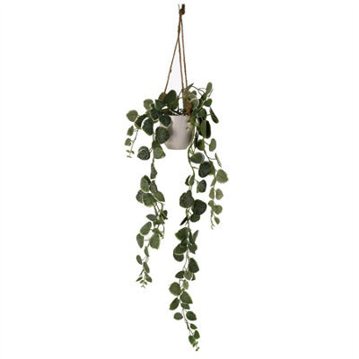 Leaf 90Cm Artificial Potted Hanging Trailing Green Plant - String Of Hearts - image 1