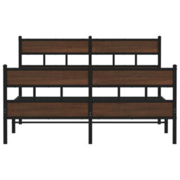 Berkfield Bed Frame Without Mattress With Headboard And Footboard 140X200 Cm - thumbnail 4
