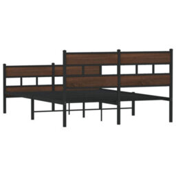 Berkfield Bed Frame Without Mattress With Headboard And Footboard 140X200 Cm - thumbnail 6