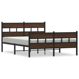 Berkfield Bed Frame Without Mattress With Headboard And Footboard 140X200 Cm - thumbnail 2