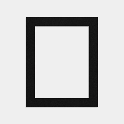Ak Frames 10X8 Black Picture Mounts To Fit 8X6 Aperture Size - Mount Board Only (No Frame Included) - image 1