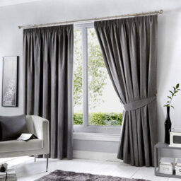 Fusion Dijon Thermal And Blackout Fully Lined Pencil Pleat Curtains - thumbnail 1