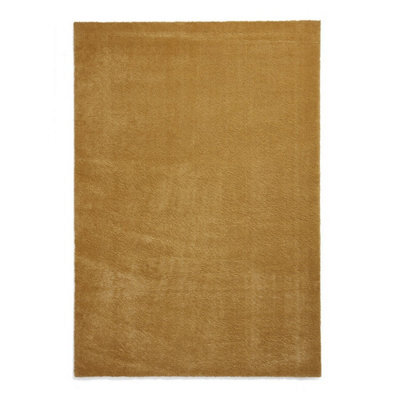Charcoal Plain Shaggy Rug, 17mm Thickness Stain-Resistant Rug, Modern Rug For Bedroom, & Dining Room-80Cm X 150Cm
