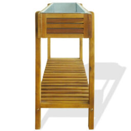 Berkfield Raised Garden Raised Bed Solid Acacia Wood And Zinc - thumbnail 4