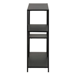 Wyld Haus Graz Matt Black Metal Asymmetrical 3-Shelf Bookcase - thumbnail 5