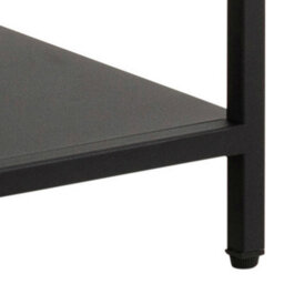 Wyld Haus Graz Matt Black Metal Asymmetrical 3-Shelf Bookcase - thumbnail 8