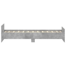 Berkfield Bed Frame Concrete Grey 90X200 Cm Engineered Wood - thumbnail 5