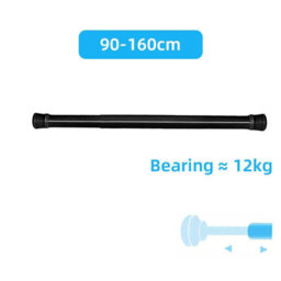 90-160Cm Telescopic Net Curtain Tension Rod Pole Rods - thumbnail 1