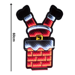 Snowtime Infinity Christmas Decoration Light Up Led Santa In Chimney Indoor Outdoor 60Cm - thumbnail 8
