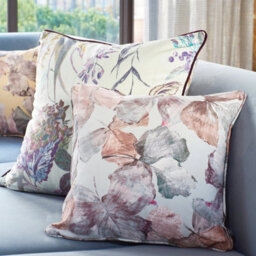 Prestigious Textiles Hanalei Floral Cotton Piped Cushion Cover - thumbnail 5