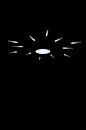 Thehotsale Modern 12 Heads Black Iron And Acrylic Fireworklike Low Energy Led Ceiling Light Fixture Decor - thumbnail 4
