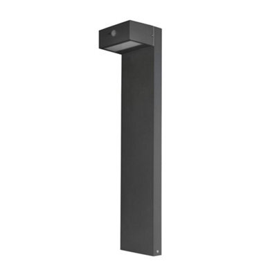 Luminosa Lighting Luminosa Top Led Outdoor Bollard Urban Grey, Sandblasted, Warm-White 3000K, Ip44 - image 1