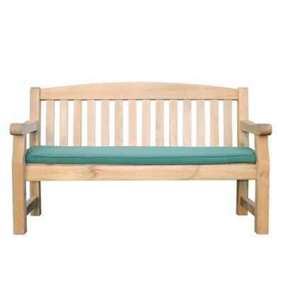 Zest Emily Bench 3 Seater (5Ft) Seat Pad - Green - image 1