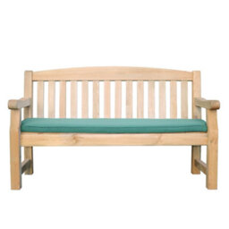Zest Emily Bench 3 Seater (5Ft) Seat Pad - Green - thumbnail 1